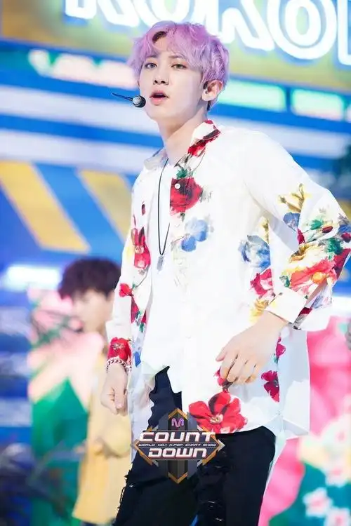 《m!countdown》舞台现场照 exo 朴灿烈 chanyeol
