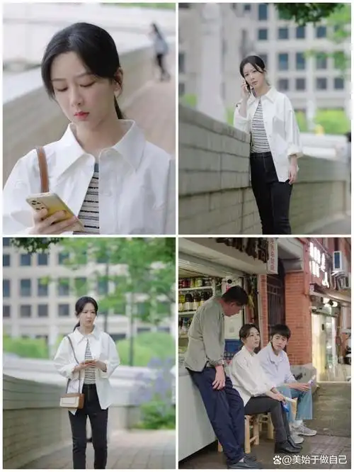 第三,精致小巧的配饰提升气质麦承欢的配饰都是以小巧的项链,耳钉为主