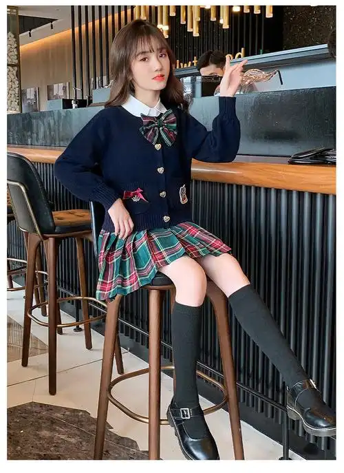 女童jk套装冬季小女孩衣服9一12岁秋冬装中大童女装13到15岁小学生