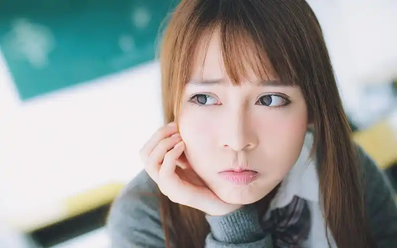 清纯养眼日系校花美女写真图片桌面壁纸