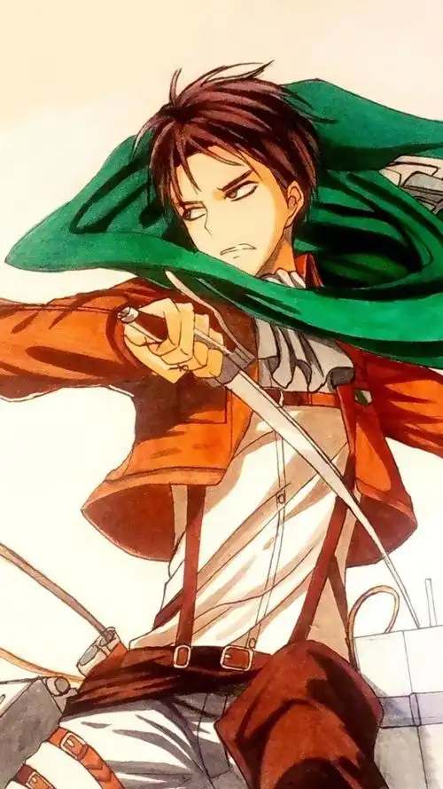 5张进击的巨人兵长艾伦·耶格尔帅气手机壁纸图片集(2)