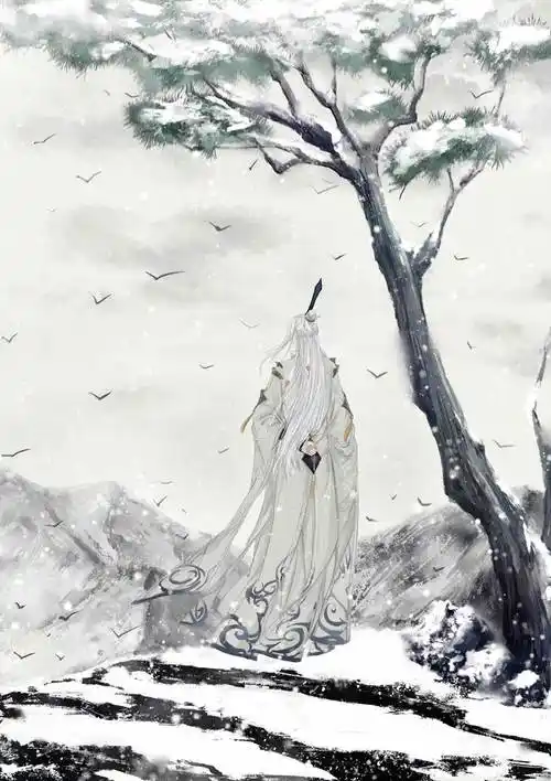 纯阳修鹤归爻的古风pixiv插画图片