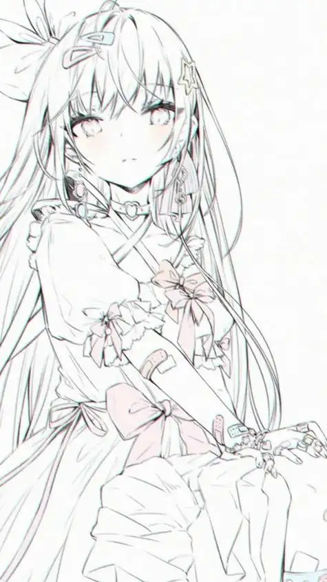 二次元少女简笔画 二次元少女简笔画全身