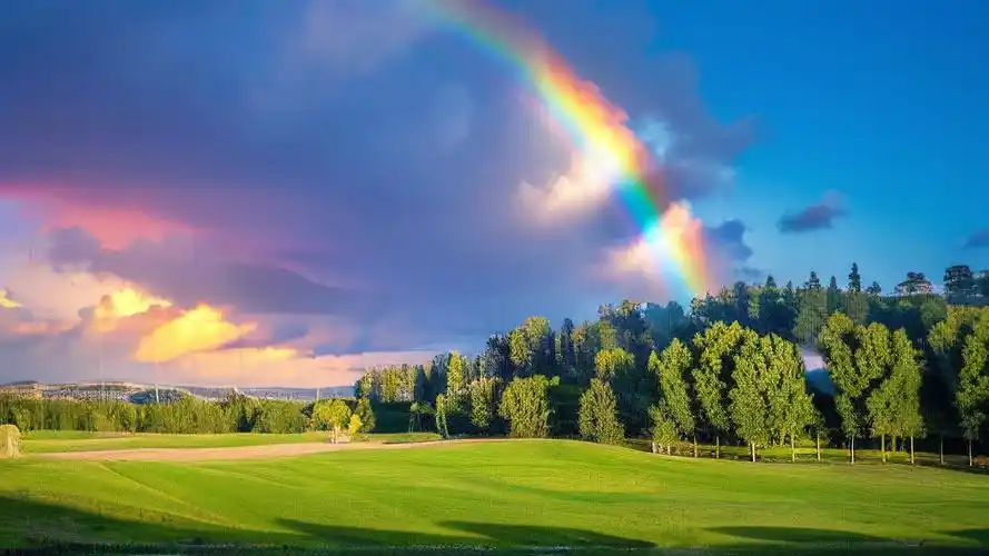 高清壁纸🌈,天空中的彩虹🌉