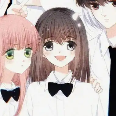 4张一组动漫4人情侣头像高清图片