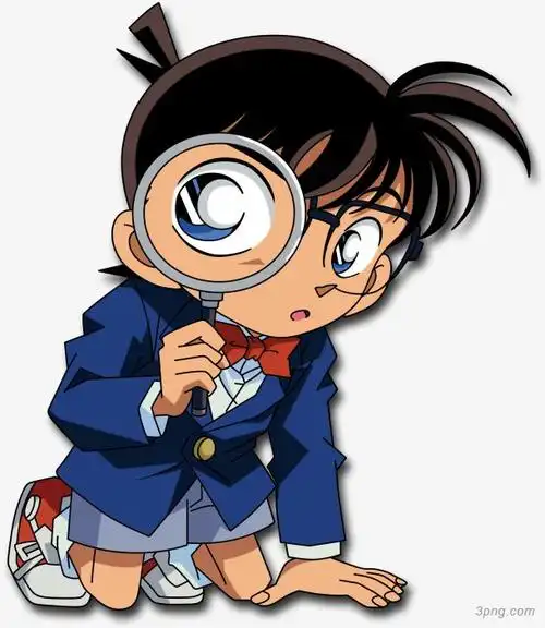 名侦探柯南卡通png素材透明免抠图片卡通手绘