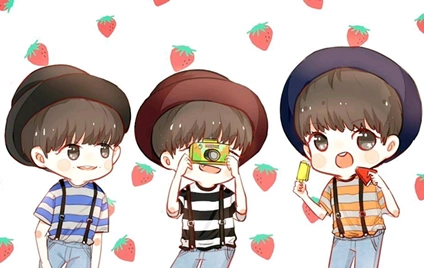 图粉丝手绘的tfboys卡通图片大全浓缩鼓励和浓浓爱意