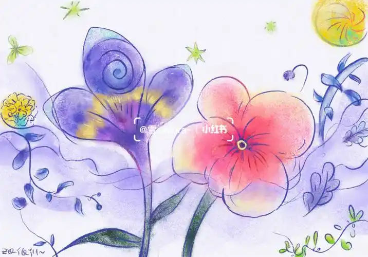 78procreate壁纸蓝紫色花海72