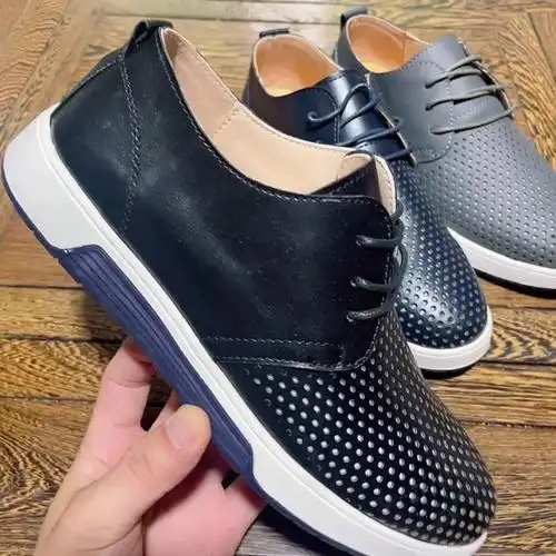 外贸皮鞋男士新款特大码青年潮流透气单鞋跨境商务休闲皮鞋4849码