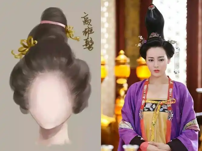 古代美女发髻古代女子发髻图解