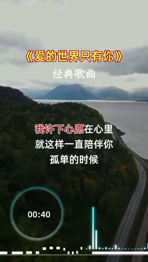 爱的世界只有你完整版祁隆音乐分享