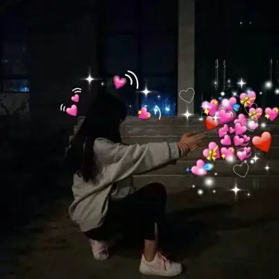 最近超火的比心心闺蜜头像