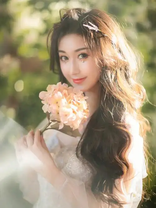 森系少女写真室内森林风