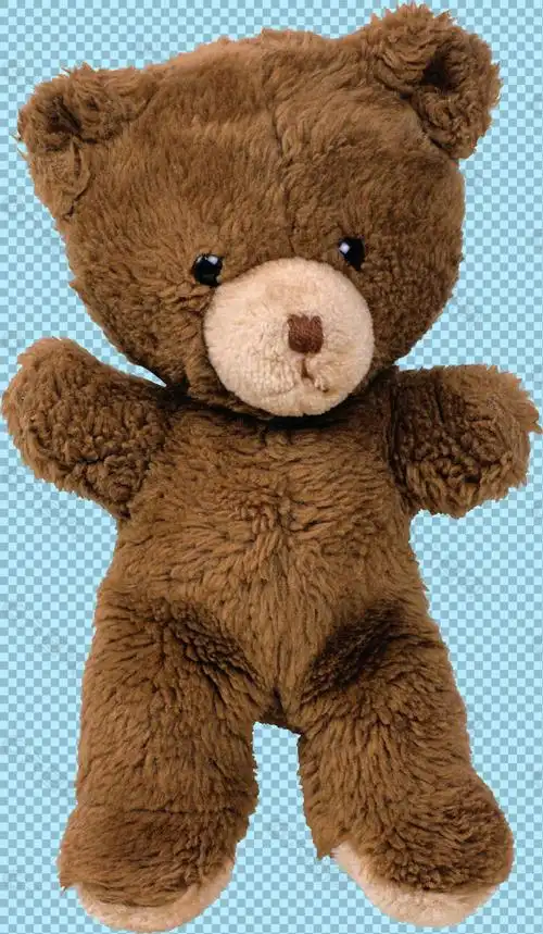 可爱布偶玩具熊图片免抠png透明图层素材