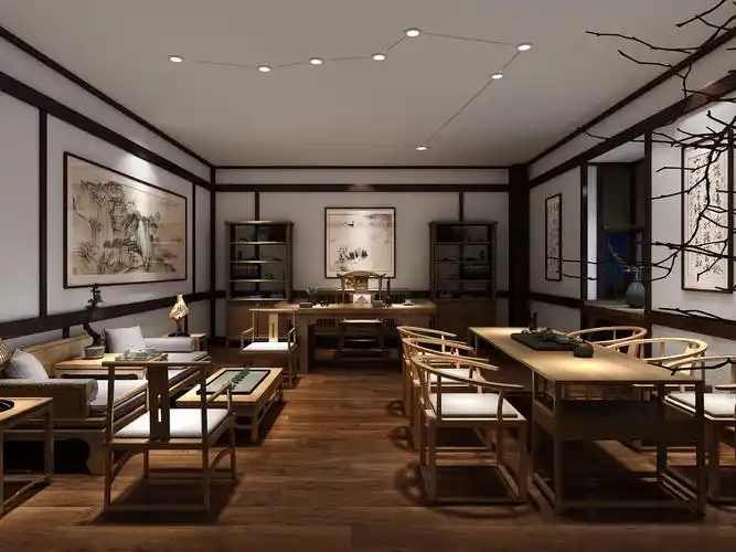 疏朗静谧 上海九州书院禅意新中式风格设计案例