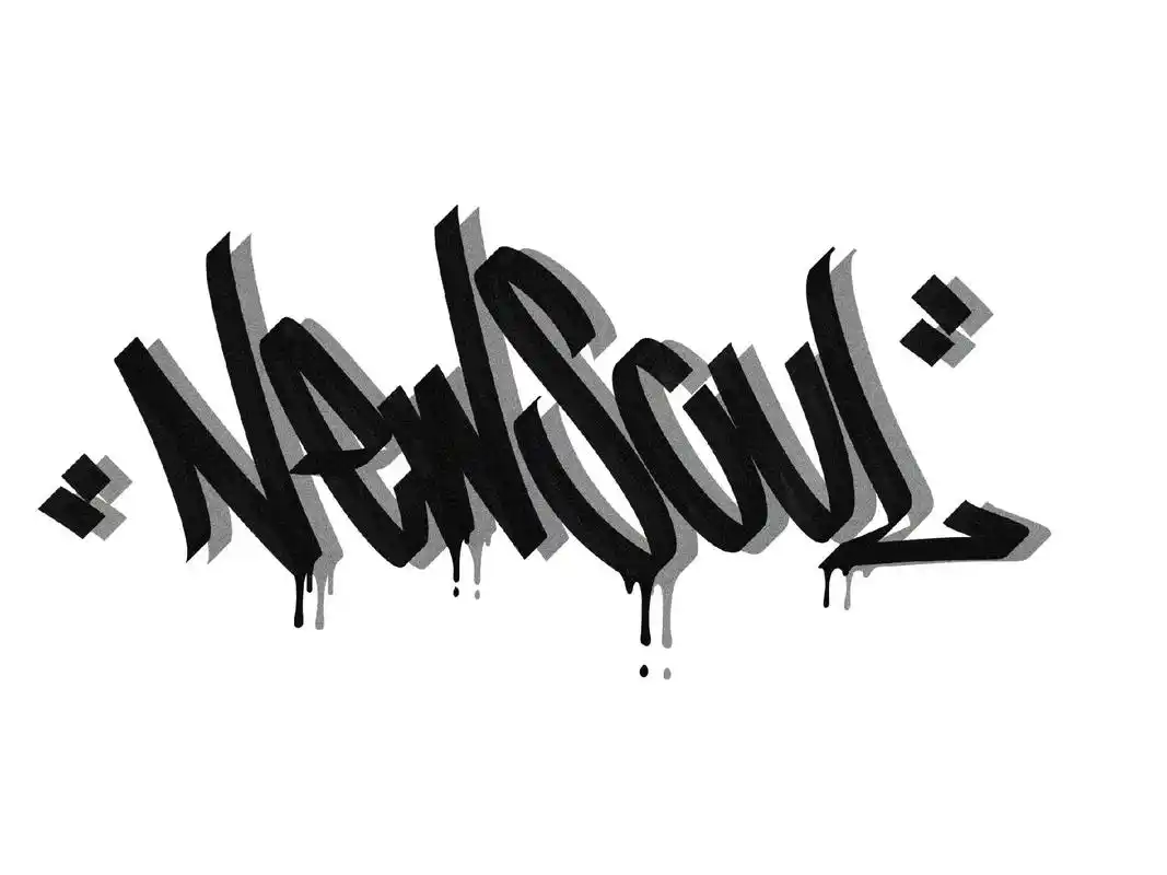 涂鸦字体newsoul#handstyle#字体设计 - 抖音