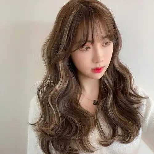 挑染头发颜色推荐发尾(2022韩系挑染发型推荐)(2)