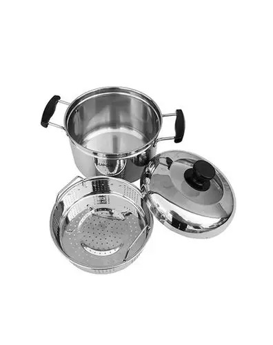 > 蒸滋味 蒸煮多用锅24cm 电磁炉通用