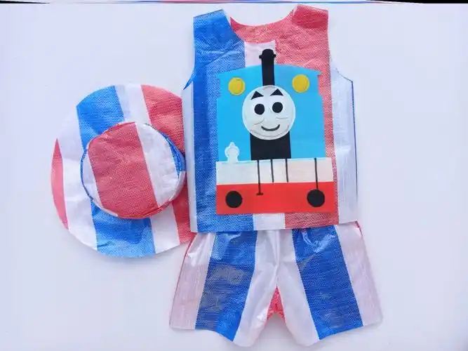 儿童环保废物利用衣服diy手工手工制制作材料儿童演出服