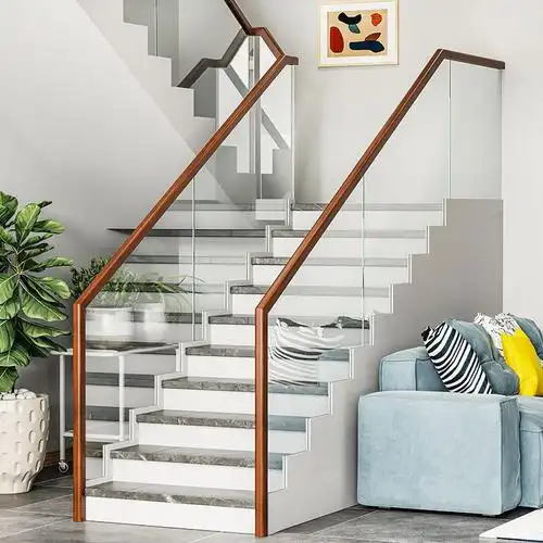 玻璃扶手卡玻璃复式北欧复古简约现代个性楼梯扶手需卡时尚-阿里巴巴