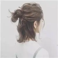 二十二岁女生可爱丸子头背影头像_微信头像图片大全