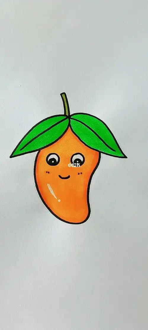 简笔画芒果简笔画简笔画教程