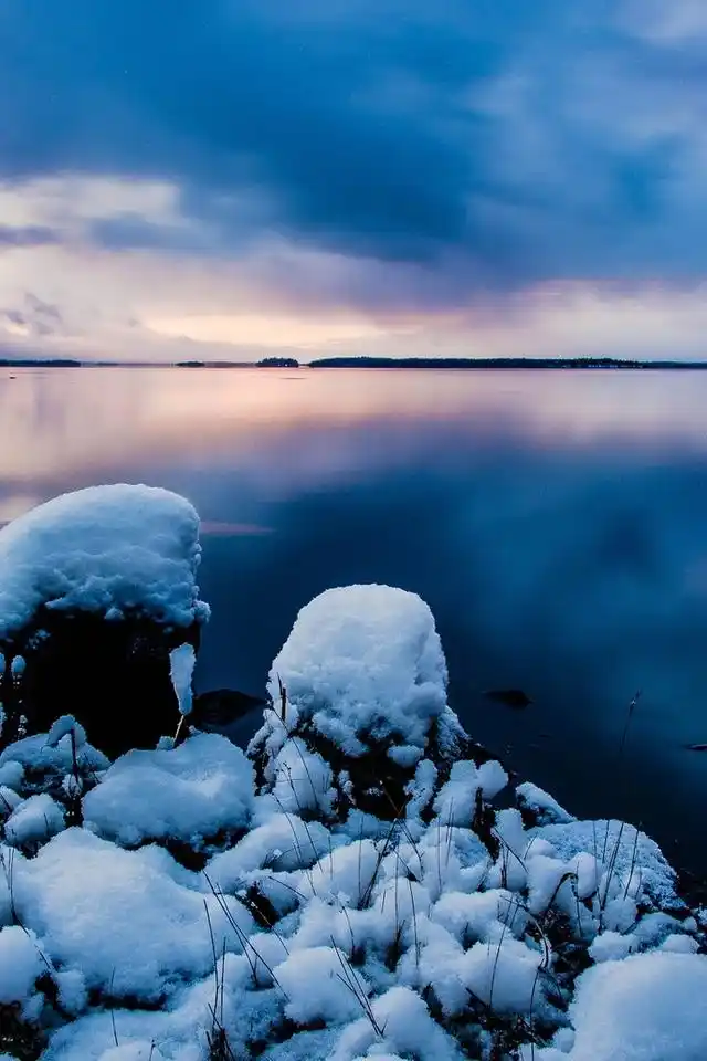 简约风格蓝色自然唯美图片手机壁纸第二辑