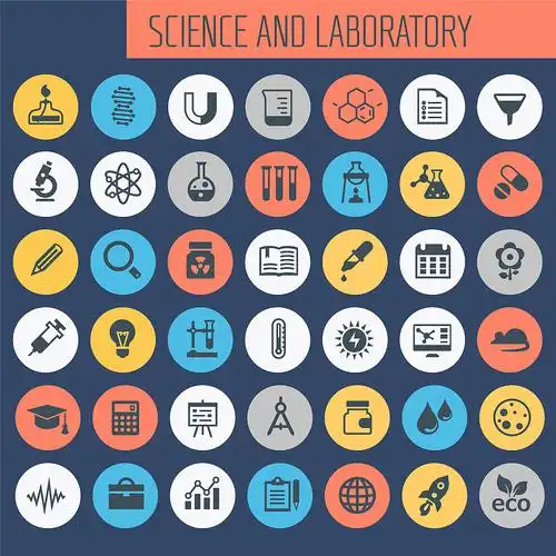 简单的科学图标集