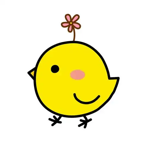 临摹手绘小黄鸡