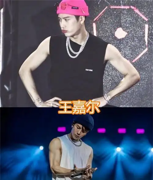 男星也爱秀肌肉王嘉尔白敬亭不错看到霍尊藏得挺深啊