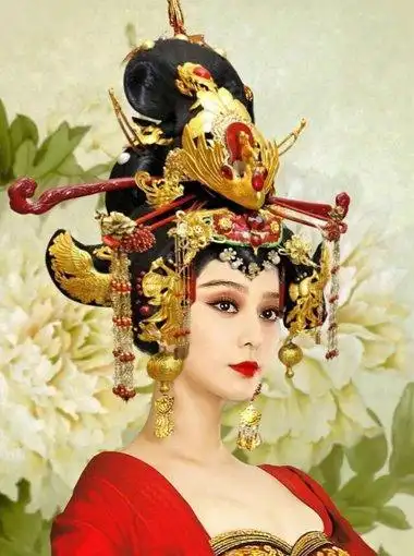 武媚娘传奇里的高椎髻发型 范冰冰高椎髻发型图片欣赏