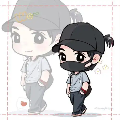 肖战机场图小兔兔那么可爱扎啾啾