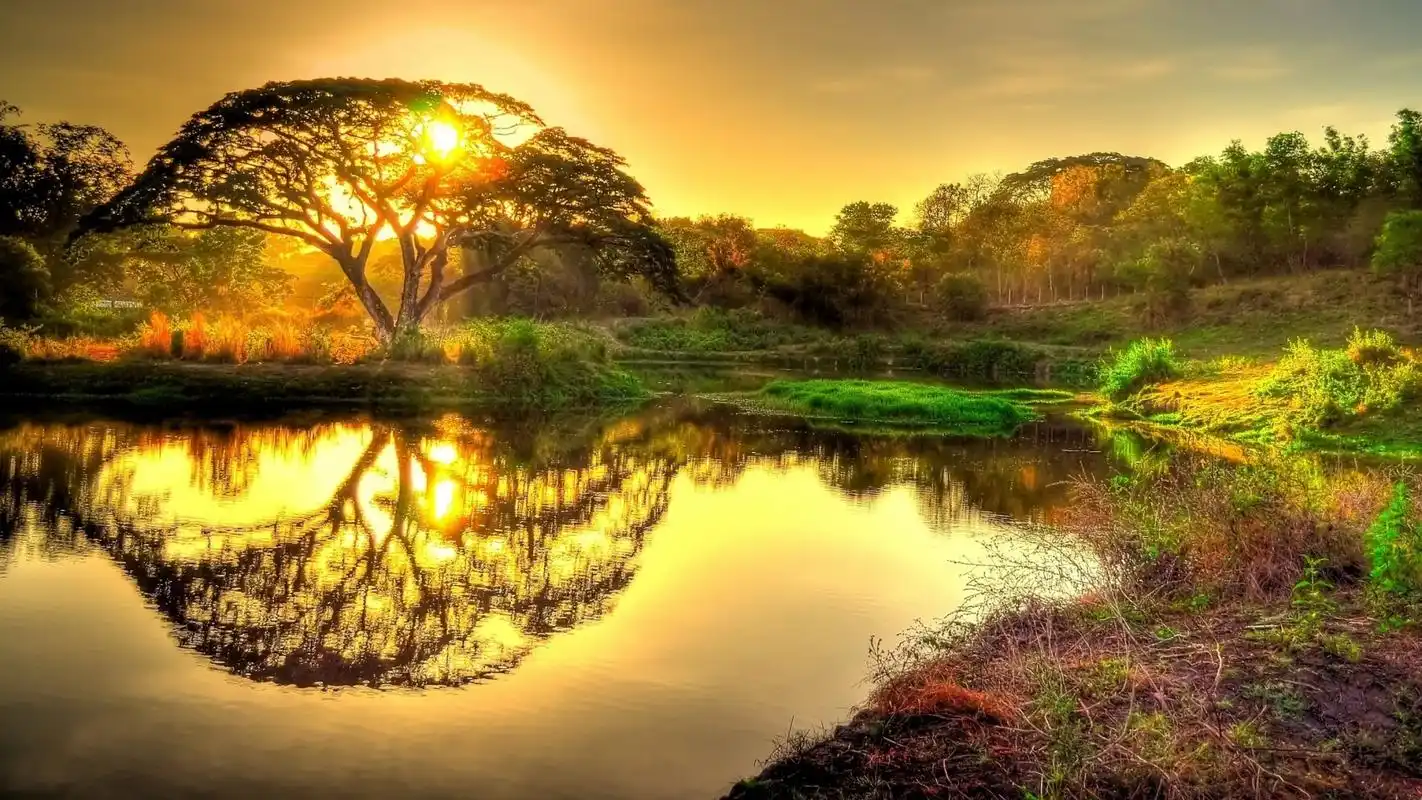 精选美丽的蓝色风景电脑锁屏壁纸下载高清大图预览1920x1080_风景壁纸