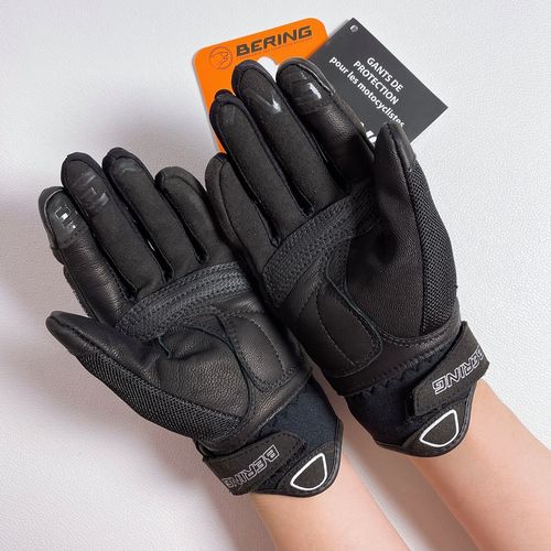 手套法国女款摩托车春夏赛车骑行真皮防护透气骑士手套