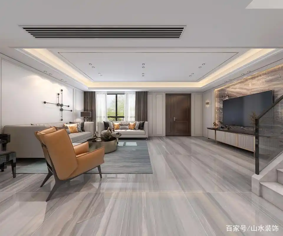 360㎡港式风格复式大宅装修效果图,简洁布局,满眼都是精致时髦