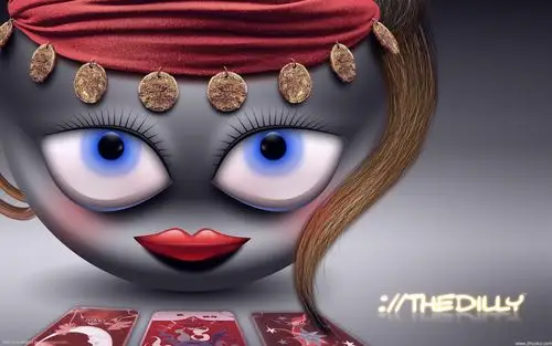 超酷3d表情宽屏壁纸