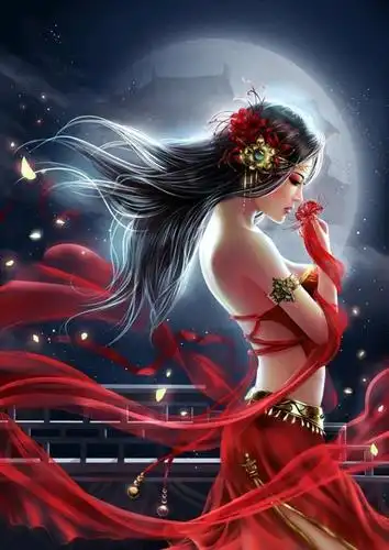 动漫精美壁纸图享主题彼岸花少女