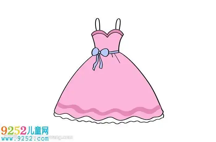 可爱小裙子卡通简笔画