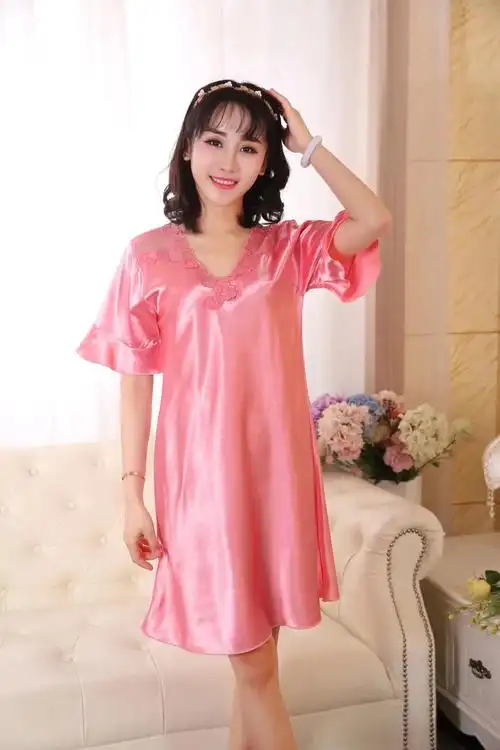 真丝 缎面(睡裙 单件睡袍)
