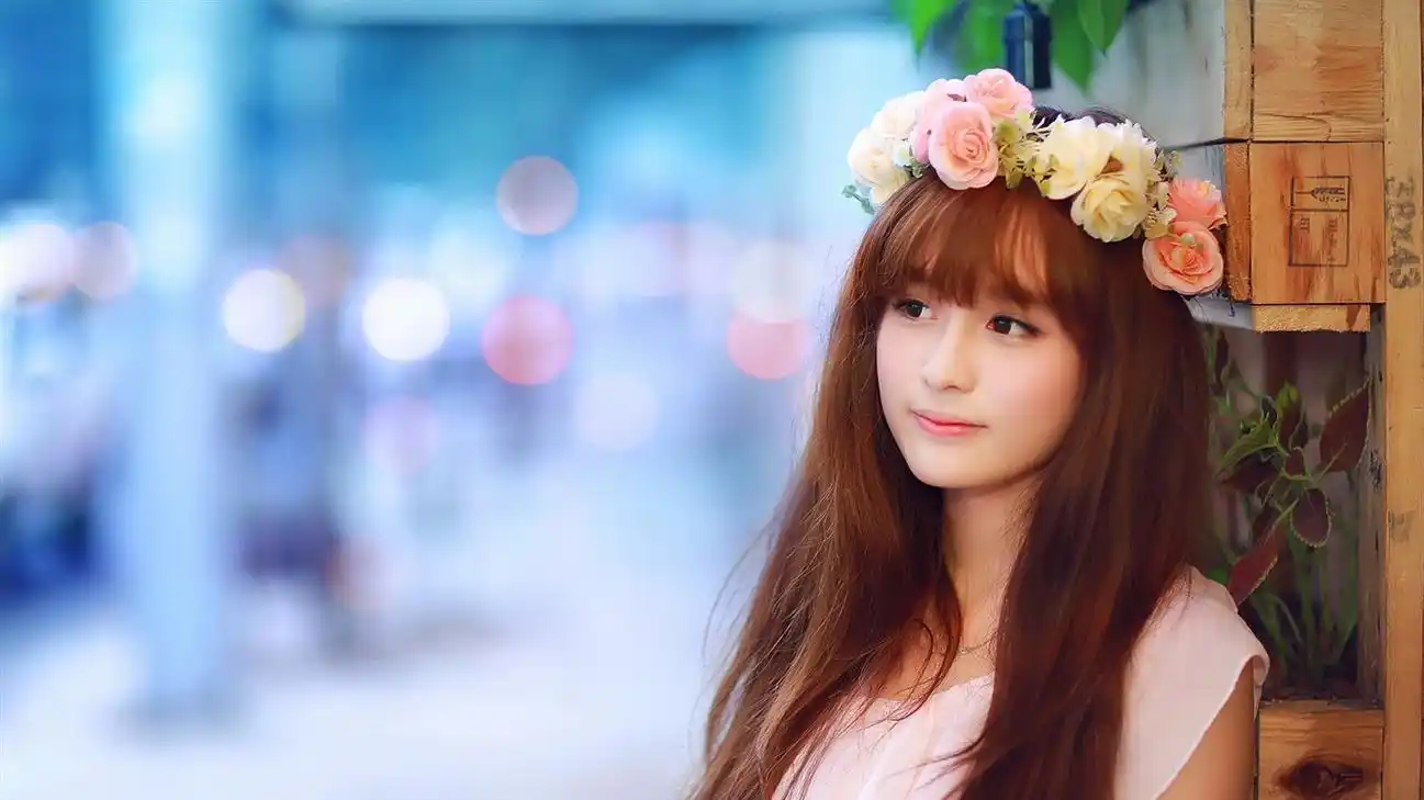 中国青春时尚美女女孩写真桌面壁纸