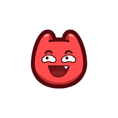 魔鬼猫动态表情小红脸系列