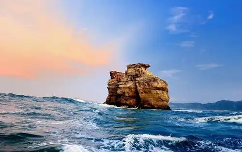 唯美清新的蓝色的大海桌面壁纸下载高清大图预览1920x1200_风景壁纸