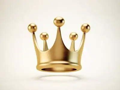 孤立的金色皇冠图片