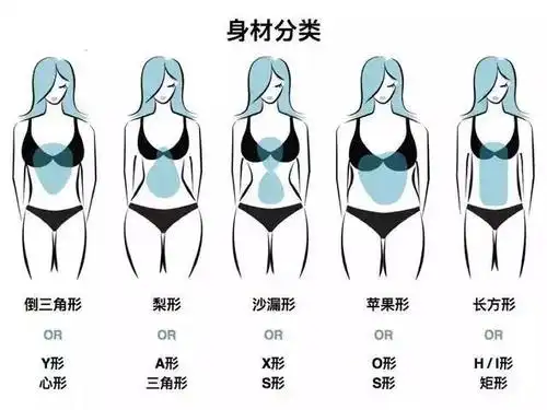 依据身材选择 东方女性的身材往往集中在苹果型,梨形居多,此外还有