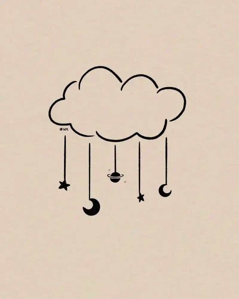 新手入门级黑白简笔画|附过程 小白新手一看就会,超级简单～ 临摹