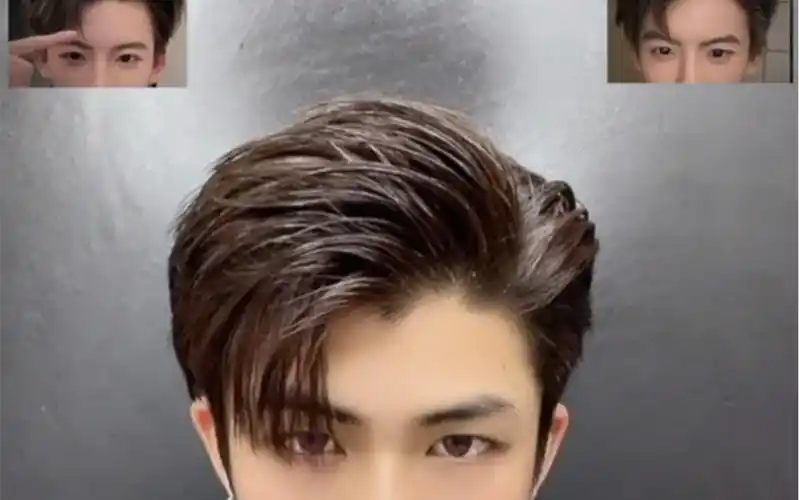 男生造型手法(十三)三七侧背头!简单易上手款造型!头发长度8厘米碎盖!