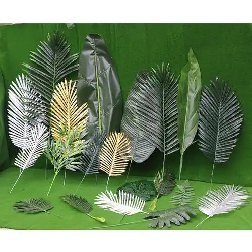 手丝扇葵叶 棕树叶热带植物叶仿真树叶椰子叶散尾叶巴蕉叶龟贝叶 长款