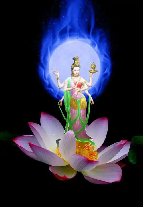 西方极乐世界阿弥陀佛绝对精美的高清西方三圣图片——让人看了满心