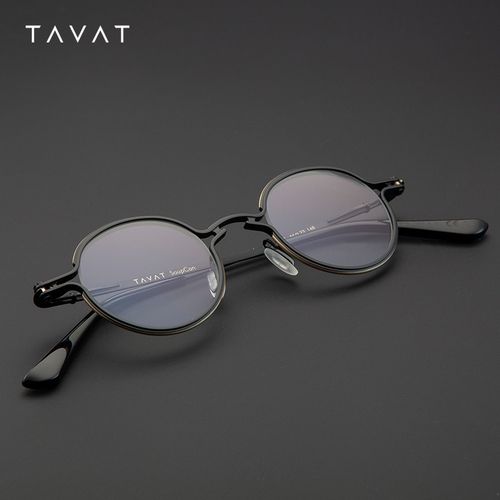 青山田下新品tavat意大利手工halo 文艺复古全框近视眼镜架