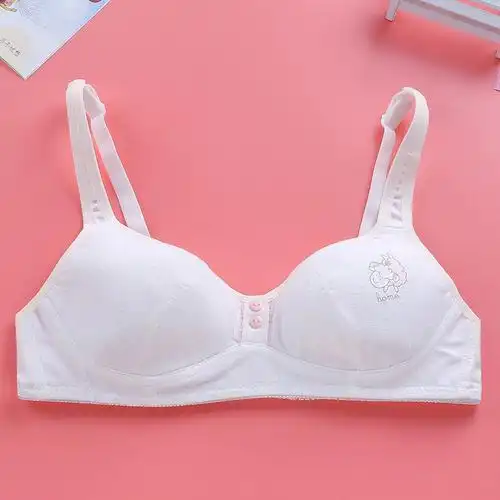 无钢圈少女文胸发育期1418岁初中高中学生薄款纯棉内衣发育期学生内衣